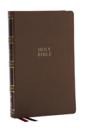 Nkjv, Compact Center-Column Reference Bible, Leathersoft, Brown, Red Letter, Comfort Print