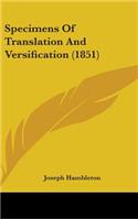 Specimens Of Translation And Versification (1851)