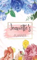 Jeanette's Planner: Monthly Planner 3 Years January - December 2020-2022 - Monthly View - Calendar Views Floral Cover - Sunday start