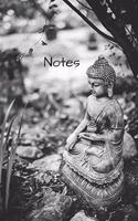 Notizbuch Buddha black & white: Notizheft / Tagebuch / To-Do-Listen anlegen / 120 Seiten / dot grid / Punkteraster / DIN A5 (6x9) / Softcover / Buddha Geschenkbuch #30