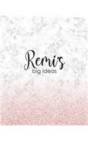 Remi's Big Ideas: Personalized Notebook - 8x10 Lined Women's Journal