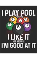 I Play Pool Because I Like it Not Because Iam Good at It