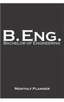 Bachelor of Engineering Monthly Planner