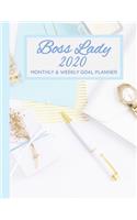 Boss Lady 2020 Monthly & Weekly Goal Planner