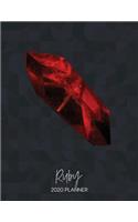 Ruby 2020 Planner: Dated Weekly Planner With To Do Notes & Inspirational Quotes - Birthstones