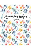 8 Column Accounting Ledger: Accounting Ledger Notebook for Small Business, Bookkeeping Ledger, Account Book, Accounting Journal Entry Book, 110 Pages, 8.5 X 11 Inches(1 Accounting Ledger Book 8 Col)