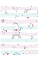 Draw & Write Journal: For Girls Creative Writing Drawing Journal For Kids Half Page Lined Paper With Drawing Space Draw And Write Journal Unicorns(1 Draw and Write Journal)