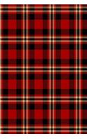 2019 Weekly Planner Lumberjack Plaid Tartan Red Black Tan 134 Pages: (Notebook, Diary, Blank Book)