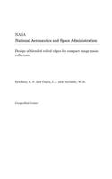 Design of Blended Rolled Edges for Compact Range Main Reflectors