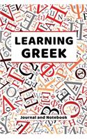 Learning Greek Journal and Notebook