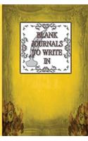 Blank Journals To Write In