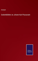 Gedenkblätter an Johann Karl Passavant