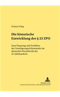 Die Historische Entwicklung Des § 23 Zpo