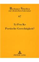 Poetische Gerechtigkeit?