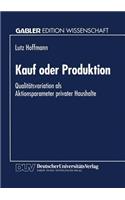 Kauf Oder Produktion