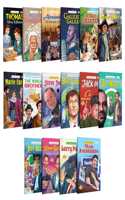 Great Enterpreneurs and Scientists book :Bill Gates, Steve Jobs, Mark Zuckerberg, Albert Einstein, Alexander Graham Bell and more- Inspirational Stories for Kids, Storybooks for Young kids(Pack of 16)