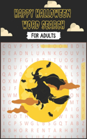 Happy Halloween Word Search for Adults