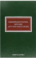 Misrepresentation, Mistake and Non-Disclosure