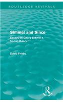 Simmel and Since (Routledge Revivals)