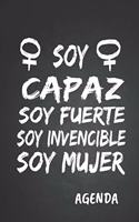 Soy Capaz Soy Fuerte Soy Invencible Soy Mujer Agenda