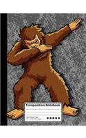 Dabbing Bigfoot Dance Composition Notebook