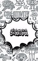 Bianca: Weekly Planer Doodle 365 Yearly Journal Notebook 120 Pages 6x9