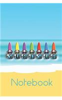 Shih Tzu Surf's Up Notebook