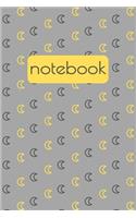 Notebook: Lined Journal / Notebook With Moon Perfect For School and Work