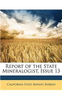 Report of the State Mineralogist, Issue 13