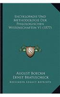 Encyklopadie Und Methodologie Der Philologischen Wissenschaften V1 (1877)