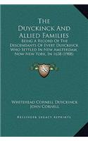 The Duyckinck And Allied Families