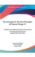 The Principia or the First Principles of Natural Things V1