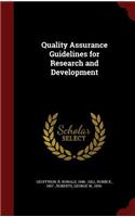 Quality Assurance Guidelines for Research and Development