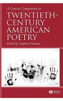 A Concise Companion to Twentieth-Century American Poetry