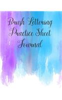 Brush Lettering Practice Sheet Journal