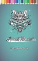 Animal Mandala colouring book for kids