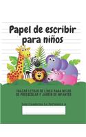 Papel de escribir para niños