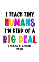 Lesson Planner 2020: Weekly and Monthly Organizer for Preschool Teachers with Funny Saying on Colorful Cover Design - Teacher Agenda for Class Planning and Organizing - (39 2020 Teacher Planners)