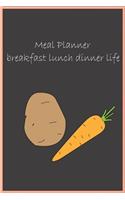 Meal Planner: breakfast lunch dinner life: Family Meal Planner 6x9_120_bleed / Diary / Log / Journal / Calendar