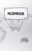 Mozambique: Dotted Travel Diary Notebook or Journey Dotted Grid Journal - Holiday Trip Pocketbook for Men and Women with Dots