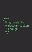 Programmer Notebook: Code Documentation / 6x9 Inches / 120 sites / Graph Paper