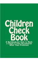 Children Check Book