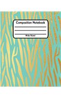 Composition Notebook Wide Ruled: Lined School Journal For Students V24
