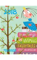 2018- Happily Lost In a Book 2017-2018 Academic Year Monthly Planner: July 2017 To December 2018 8.5x11 Organizer with Motivational Quotes(46 2018 Motivational Quotes Planners)