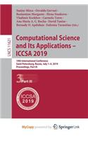 Computational Science and Its Applications - ICCSA 2019