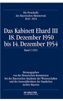 Das Kabinett Ehard III: 18. Dezember 1950 Bis 14. Dezember 1954. Band 2: 1952