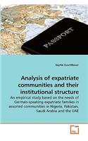 Analysis of expatriate communities and their institutional structure