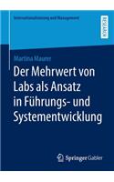 Der Mehrwert Von Labs ALS Ansatz in Führungs- Und Systementwicklung