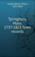 Tyringham, Mass. 1737-1825 Town records