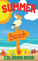 Summer Beach Coloring Book